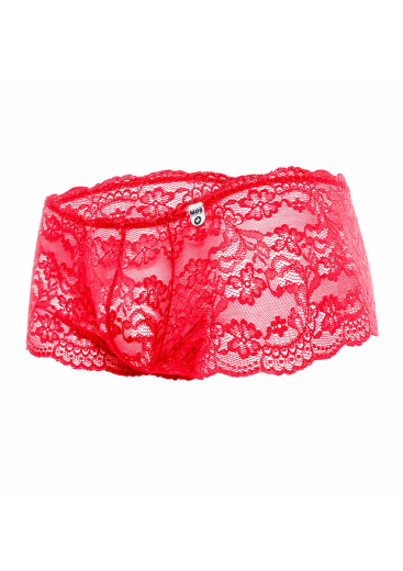 MOB Eroticwear Rose Lace Boy Short rot Hotpants aus zarter Rosenspitze von MOB EROTICWEAR günstig kaufen