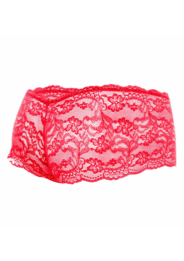 MOB Eroticwear Rose Lace Boy Short rot Hotpants elastische Spitze von MOB EROTICWEAR günstig kaufen