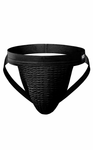 MOB Fetish Swim suspensoir noir élastique & respirant avec ceinture étroite jockstring pofrei acheter à bas prix
