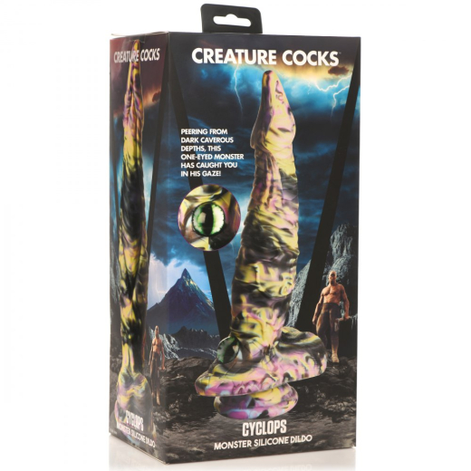 Monster-Dildo m. Saugfuss Cyclops Silikon Fantasie-Sagendildo mehrfarbig von CREATURE COCKS günstig kaufen