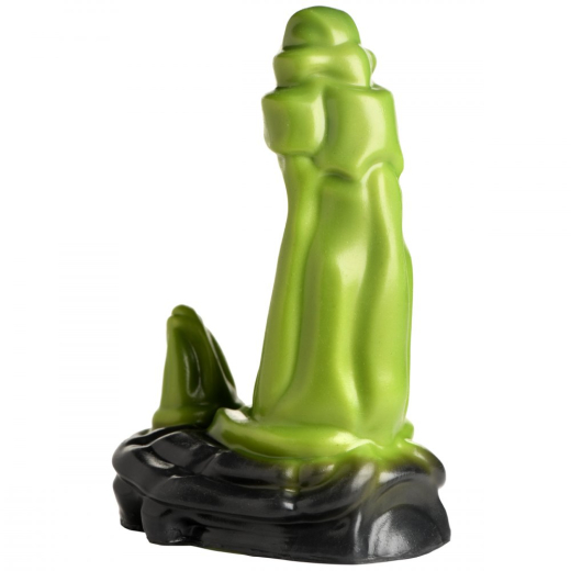 Monster-Dildo m. Saugfuss Orc Silikon grün-schwarz mit buckeliger Textur von CREATURE COCKS günstig kaufen