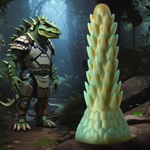 Gode Monster avec ventouse Spiky Stegosaurus Silicone