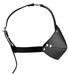 Head Harness Muzzle w. Ball Gag PU-Leather