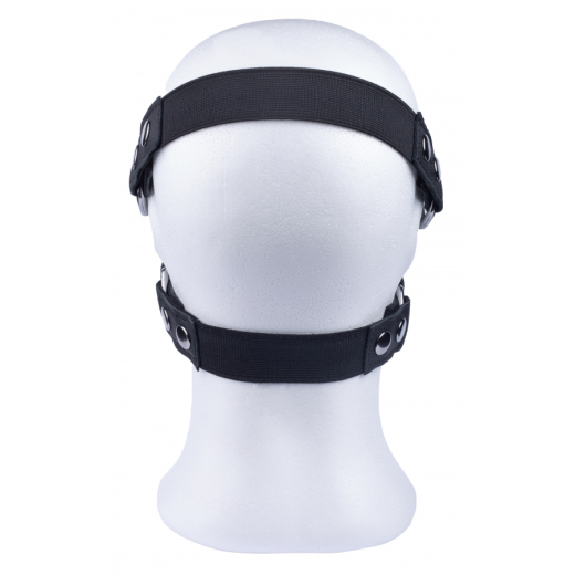 Mundhaube m. Reissverschluss & Kopfriemen Leder einstellbar Gesichtsmaske von THE RED günstig kaufen