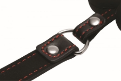 Mundknebel Hundeknochen m. Kunstlederband