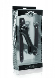 Mundknebel Hundeknochen m. Kunstlederband