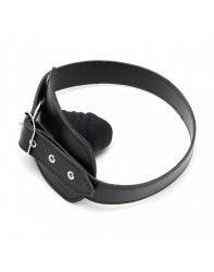 Mundknebel Leder m. Latexpenis Mundstück