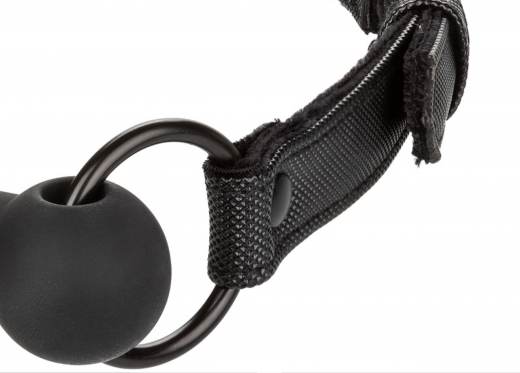 Mundknebel m. Silikon-Beissstange Boundless Kunstleder