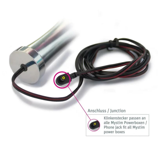 Mystim Bold Boris Electrosex Dildo w. Beads bipolar 14cm x 3.2cm insertable anally + vaginally usable by MYSTIM buy