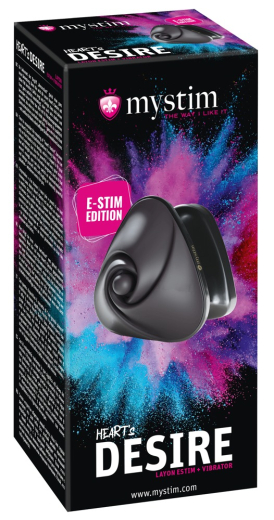 Mystim E-Stim Auflegevibrator Hearts Desire schwarz wasserdicht USB aufladbar von MYSTIM günstig kaufen