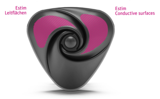 Mystim E-Stim Auflegevibrator Hearts Desire schwarz 8 leise Vibro- & 5 E-Stim-Modi wasserdicht kaufen