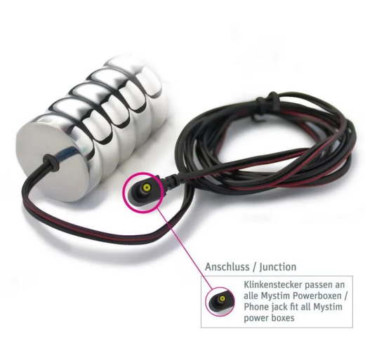 Mystim Groovey George Elektrosex Rillendildo 4.5cm Durchmesser massives Aluminium bipolar günstig kaufen