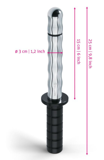 Mystim Mighty Merlin Elektrosex Griffdildo bipolar mit Kunststoffgriff leichte Wellenform anal + vaginal verwendbar kaufen