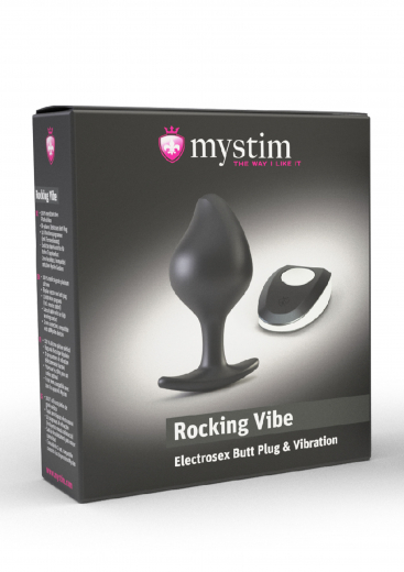 Mystim Rocking-Vibe E-Stim Analplug m. Vibration small Analvibrator m. FB & Elektrosex-Anschluss von MYSTIM kaufen