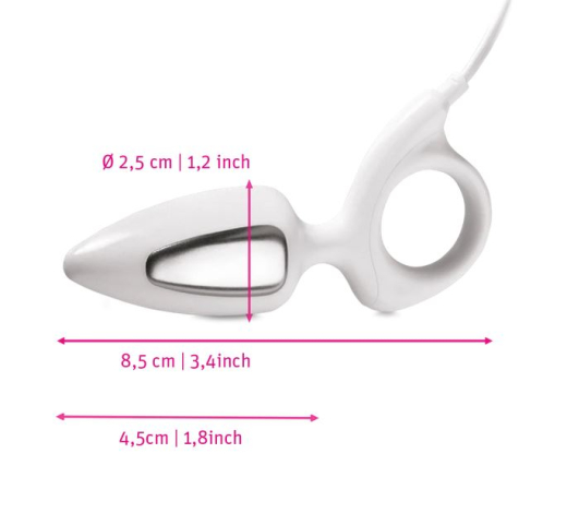 Mystim Romeo Anal & Vaginalsonde leichte Kunststoff-Elektrode mit polierten Edelstahl-Leitflächen & Ring-Griff kaufen