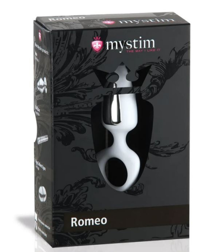 Mystim Romeo Anal & Vaginalsonde leichte Kunststoff-Elektrode mit Edelstahl-Leitflächen & Ring-Griff von MYSTIM kaufen