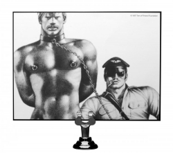 Neopren Halsfessel m. D-Ring abschliessbar Tom-of-Finland