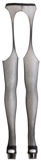 Netz-Strapsstrumpfhose schwarz