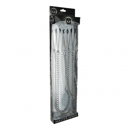 Nippel-Klammern Pinzettenklemmen dreifach Tweezer