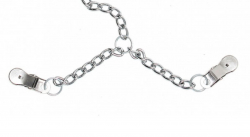 Nippel-Schamlippen Klemmen m. Kette 4-fach