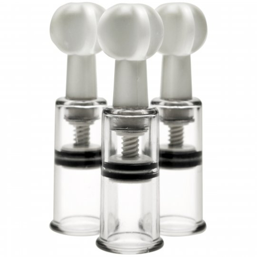 Vakuum Nippel Klitoris Sauger Max Twist 3-Stück starkes Sauger-Set mit Drehmechanismus von SIZE MATTERS kaufen