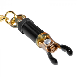 Nippelklammern geschraubt High End gold-schwarz