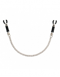 Nippelklammern geschraubt High End silber-schwarz