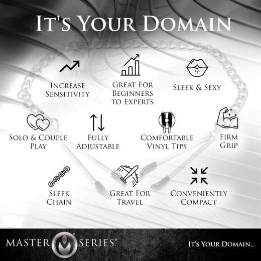 Nippelklammern Pinzettenklemmen m. Kette Tweezer