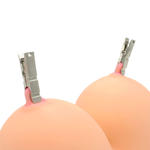 Nippelklemme Wäscheklammer Metall federgeladen