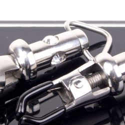 Pinces à tétons vissées avec strass Präzision Acier inoxydable