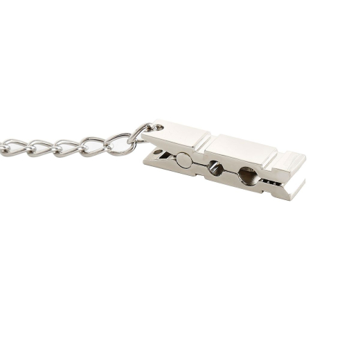 Nippelklemmen Wäscheklammern Metall m. Kette