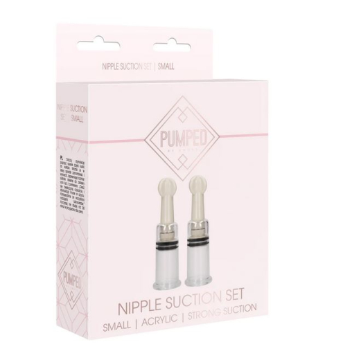 Nipple Sucker w. Twist Knob Pumped small transparent Vacuum Cylinders 1.9cm inner Diameter by SHOTS MEDIA buy cheap