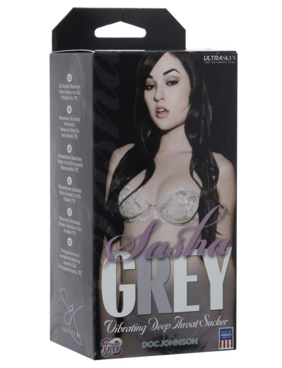 Oral-Masturbator Sasha Grey vibrating Deep Throat UltraSkyn Pornstar Mini-Stroker by DOC JOHNSON buy cheap