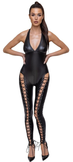 Overall m. Nackenträger & Beinschnürungen Mattlook