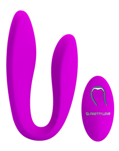 Paarvibrator m. Fernsteuerung Pretty Love Letitia Silikon 12 Vibrationsmodi wasserdicht aufladbar Dual Motor kaufen