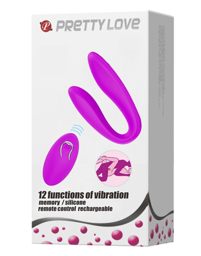 Paarvibrator m. Fernsteuerung Pretty Love Letitia Silikon wasserdicht USB aufladbar von PRETTY LOVE kaufen