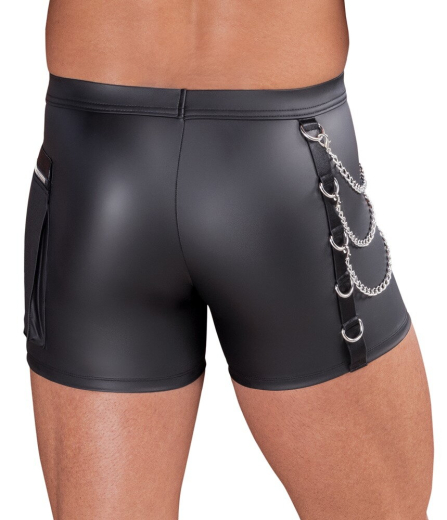 Pants m. Ketten & Tasche Mattlook bis 3XL abnehmbare Zierketten Cargo-Tasche m. Reissverschluss kaufen