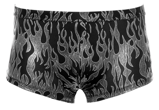 Pants w. Mystic Metallic Design up to 3XL flames-like silver-colored Decoration by SVENJOYMENT UNDERWEAR buy