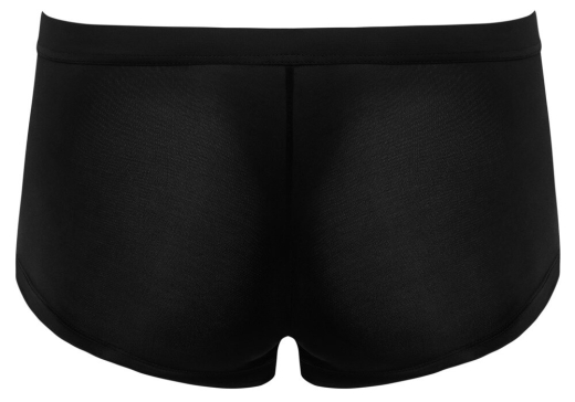 Pants m. transparenten Streifeneinsätzen Mikrofaser schwarz mit unterlegtem Reissverschluss bis XXL günstig kaufen