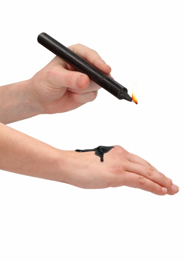 Paraffin Tropfkerzen 4er-Set 18cm schwarz