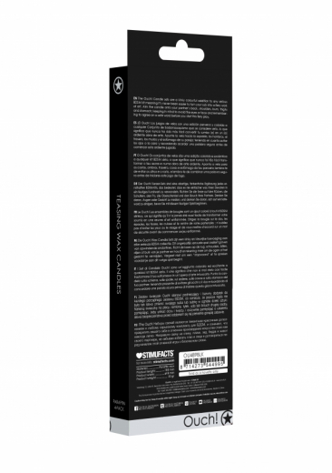 Paraffin Tropfkerzen 4er-Set 18cm schwarz