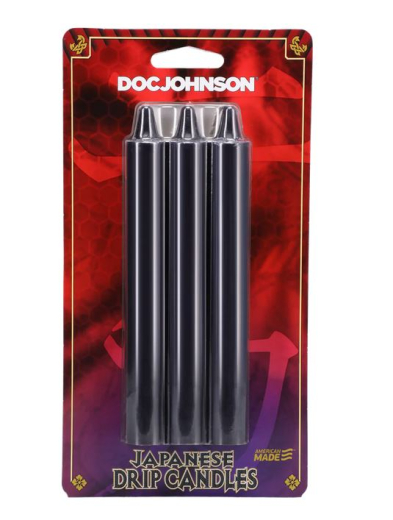 Paraffin Tropfkerzen Japanese Drip Candles schwarz 3-Stück Set Niedertemperatur BdSM-Kerzen kaufen
