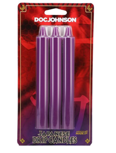 Paraffine Goutte bougies Japanese Drip Candles violet 3-pièces Set Basse Température BDSM à vendre