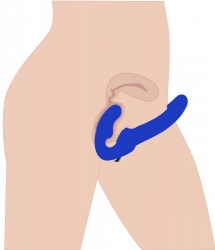 Partnervibrator Strap-On Dildo riemenlos Revolver 2
