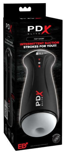 PDX Elite Fap-Gasm Masturbateur à aspiration avec. Vibration 5 modes daspiration & 5 modes vibratoires Aspire le pénis et le fait sortir à bas prix