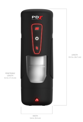 PDX Elite Milk-Me-Hotter Stossmasturbator m. Vibration & Heizfunktion für Körperwärme von PIPEDREAM günstig kaufen