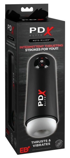 PDX Elite Moto-Milker Stossmasturbator m. Vibration 10 Vibro- 10 Stossmodi aufladbar TPE Innenhülle von PIPEDREAM kaufen