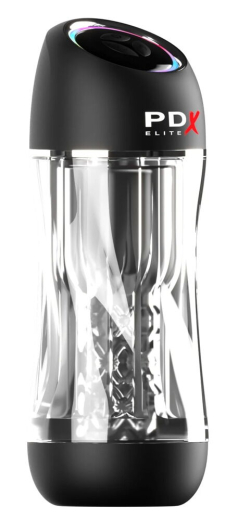 PDX Elite ViewTube Pro Suction Stroker w. Vibration with transparent Case 10 Suction- & 10 Vibro Modes buy cheap