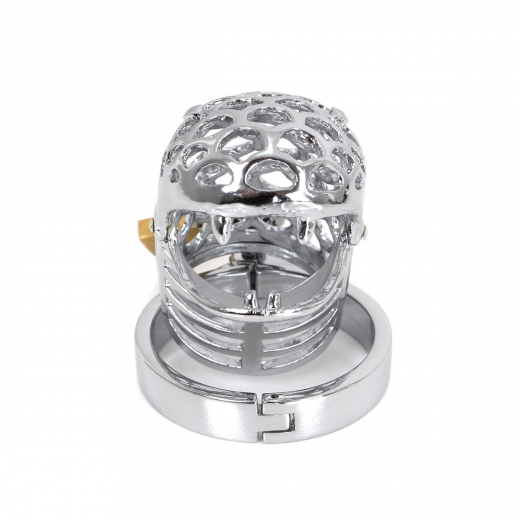 Penis Keuschheitskäfig Schlangenkopf 50mm verchromt