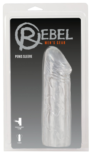 Penis Vergrösserungs-Hülle Mega Dick transparent TPE